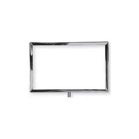 AMKO 11 x 8 in. Metal Sign Holder, Chrome MC-811CH